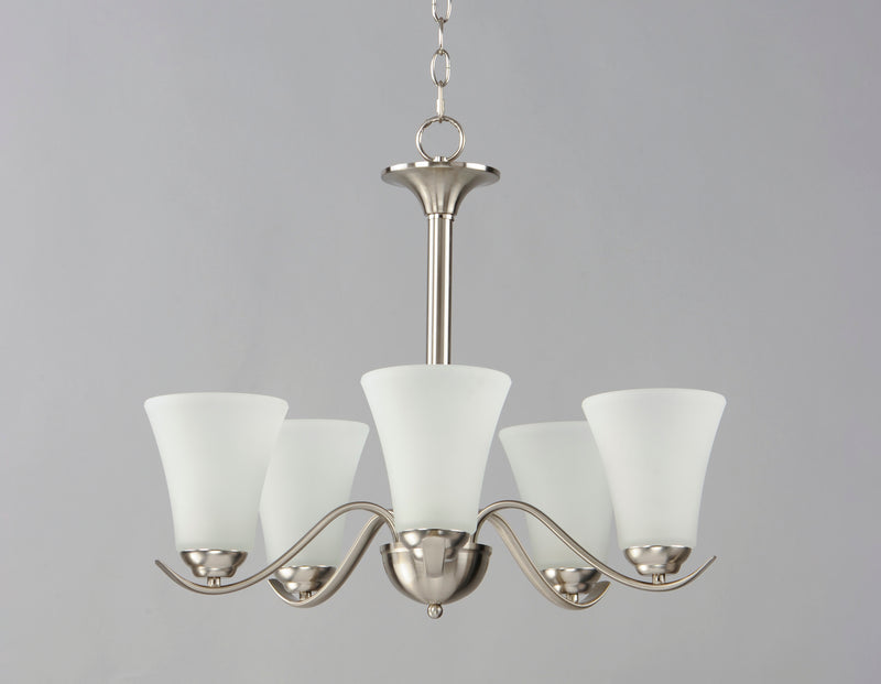 Maxim 12075FTSN Vital 5 Light Chandelier | Satin Nickel