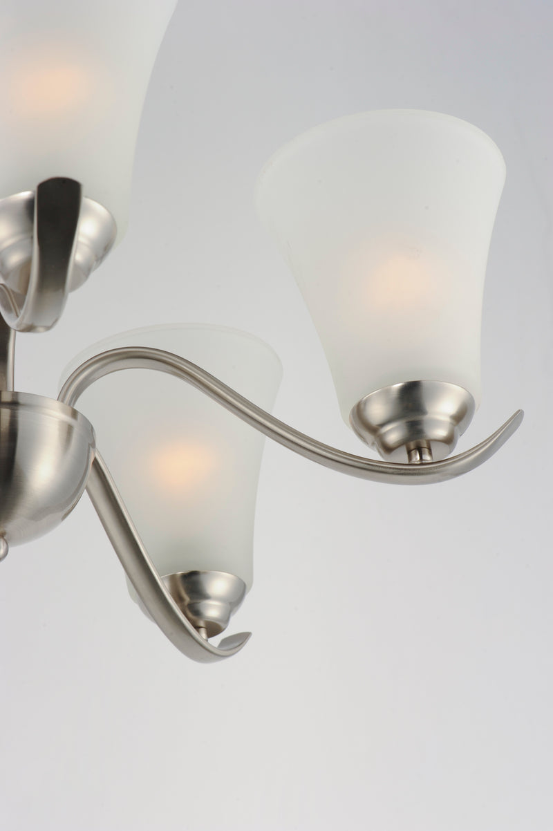 Maxim 12075FTSN Vital 5 Light Chandelier | Satin Nickel