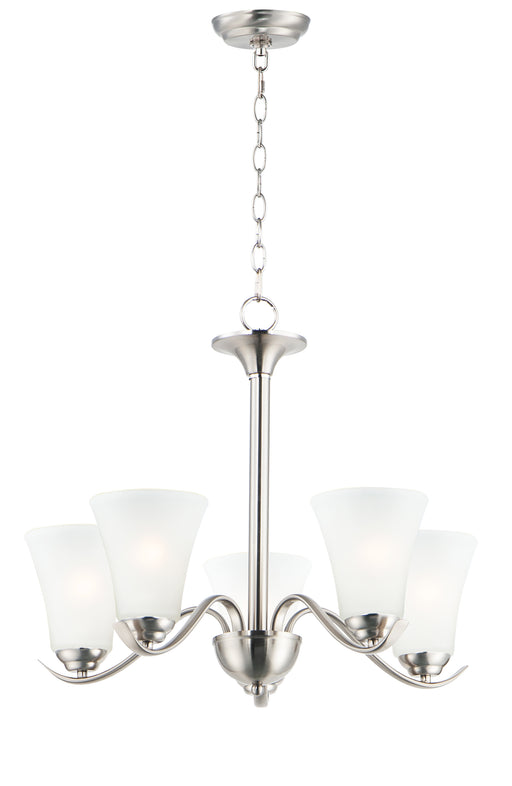 Maxim 12075FTSN Vital 5 Light Chandelier | Satin Nickel