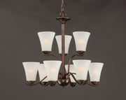 Maxim 12076FTOI Vital 9 Light Chandelier | Oil Rubbed Bronze