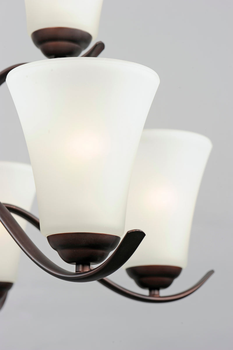 Maxim 12076FTOI Vital 9 Light Chandelier | Oil Rubbed Bronze