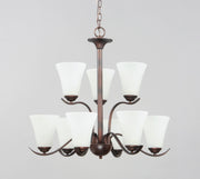 Maxim 12076FTOI Vital 9 Light Chandelier | Oil Rubbed Bronze