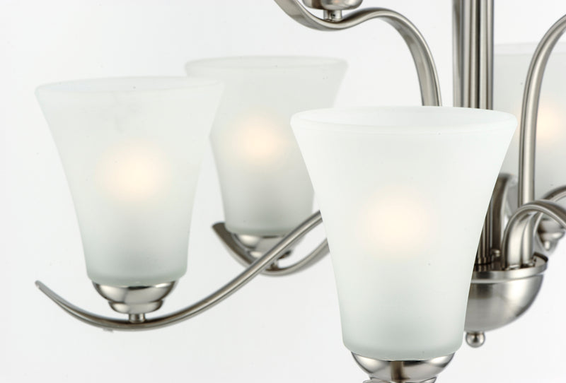 Maxim 12076FTSN Vital 9 Light Chandelier | Satin Nickel