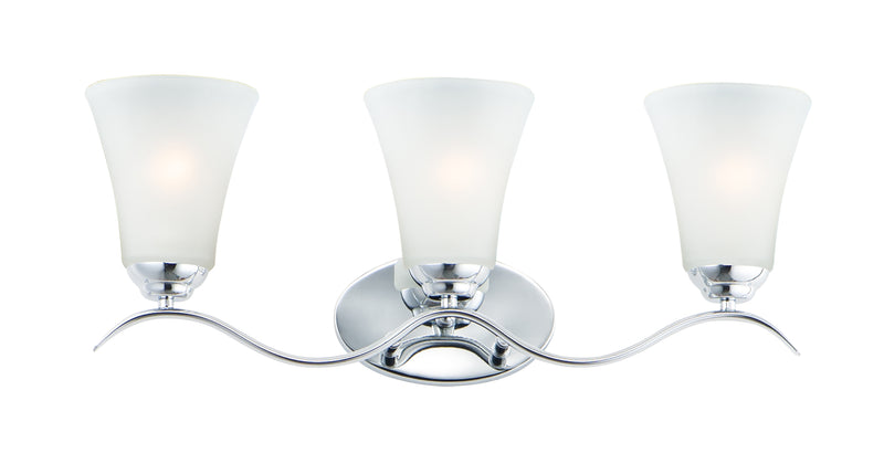 Maxim 12083FTPC Vital 3 Light Bath Vanity | Polished Chrome