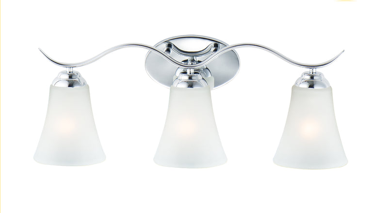 Maxim 12083FTPC Vital 3 Light Bath Vanity | Polished Chrome