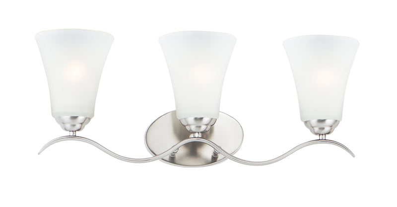 Maxim 12083FTSN Vital 3 Light Bath Vanity | Satin Nickel