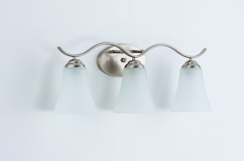 Maxim 12083FTSN Vital 3 Light Bath Vanity | Satin Nickel