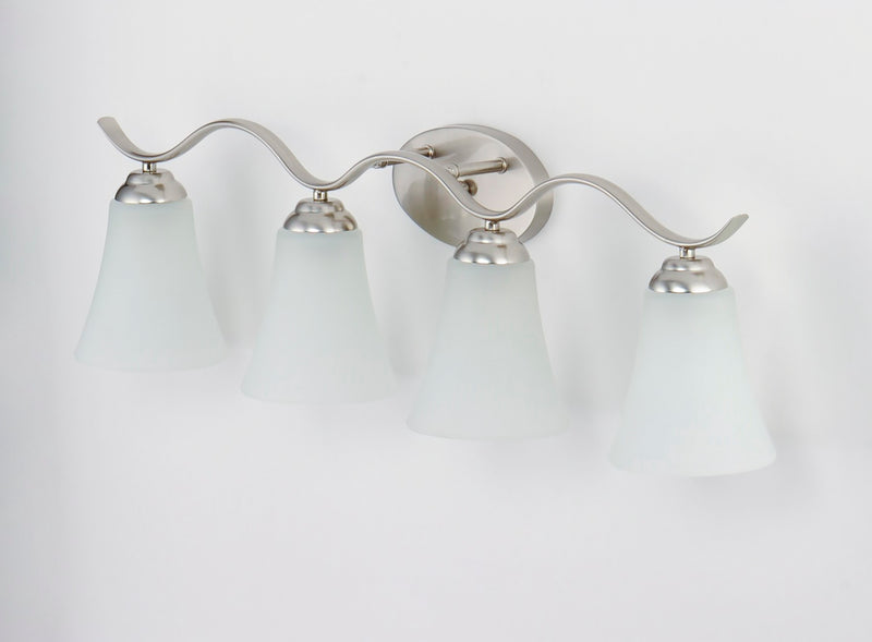 Maxim 12084FTSN Vital 4 Light Bath Vanity | Satin Nickel