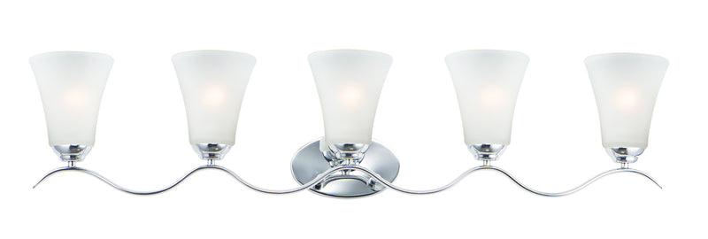 Maxim 12085FTPC Vital 5 Light Bath Vanity | Polished Chrome