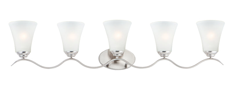 Maxim 12085FTSN Vital 5 Light Bath Vanity | Satin Nickel