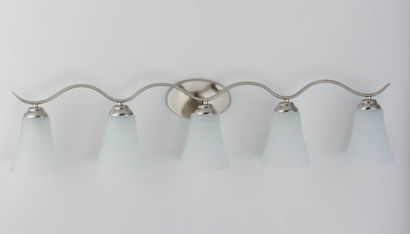 Maxim 12085FTSN Vital 5 Light Bath Vanity | Satin Nickel