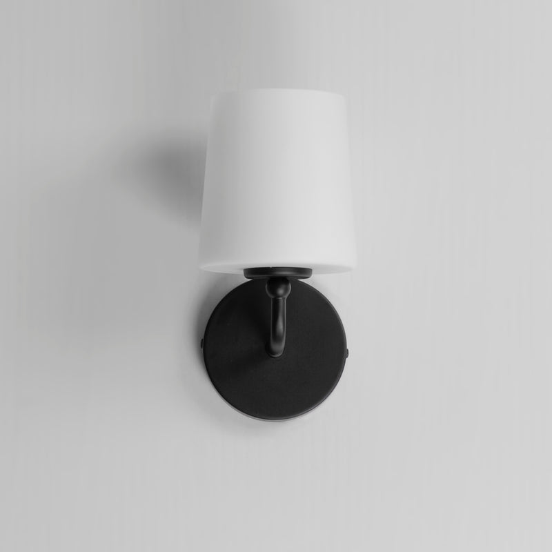 Maxim 12091SWBK Bristol 1 Light Sconce | Black