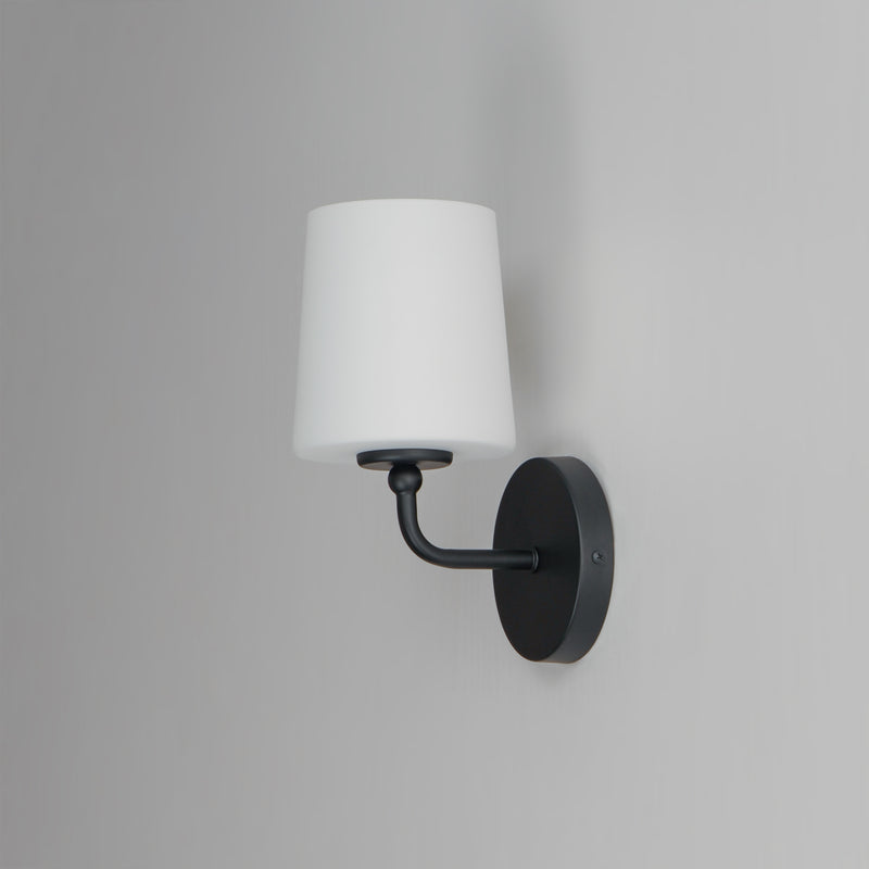 Maxim 12091SWBK Bristol 1 Light Sconce | Black