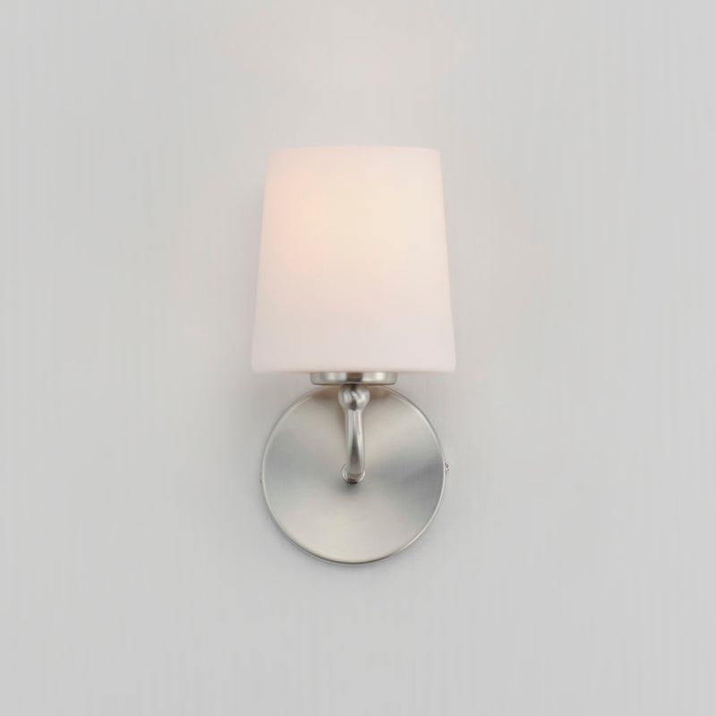 Maxim 12091SWSN Bristol 1 Light Sconce | Satin Nickel