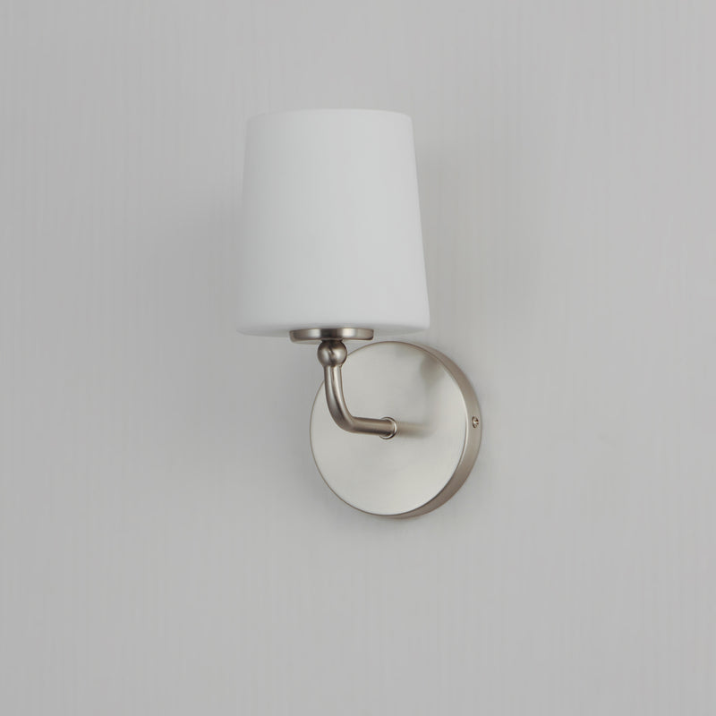 Maxim 12091SWSN Bristol 1 Light Sconce | Satin Nickel