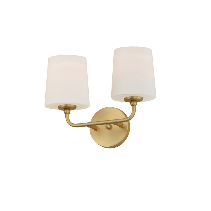 Maxim 12092SWSBR Bristol 2 Light Sconce | Satin Brass