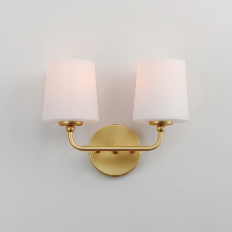 Maxim 12092SWSBR Bristol 2 Light Sconce | Satin Brass
