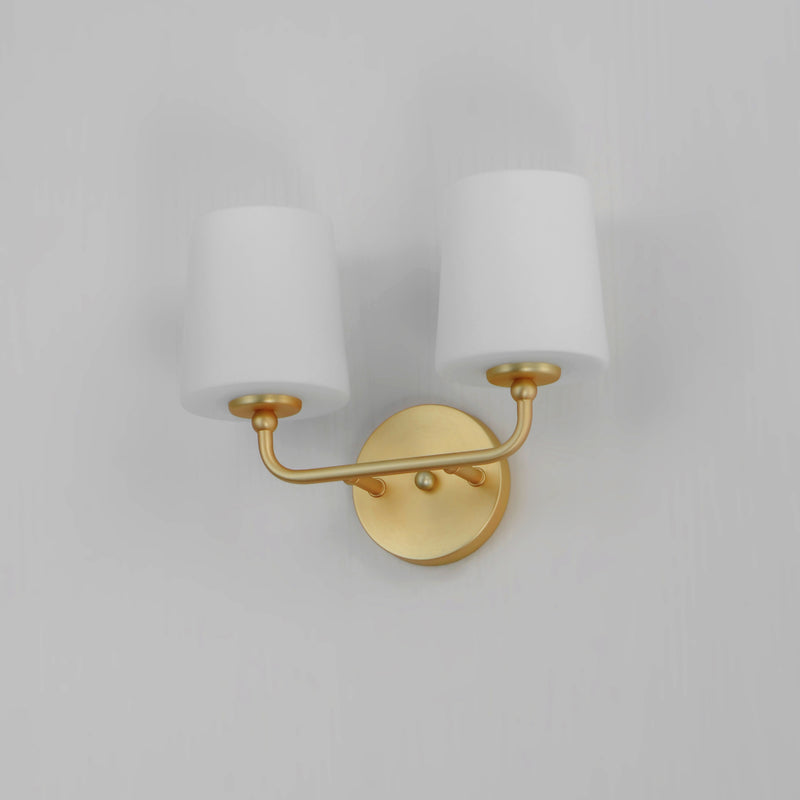 Maxim 12092SWSBR Bristol 2 Light Sconce | Satin Brass