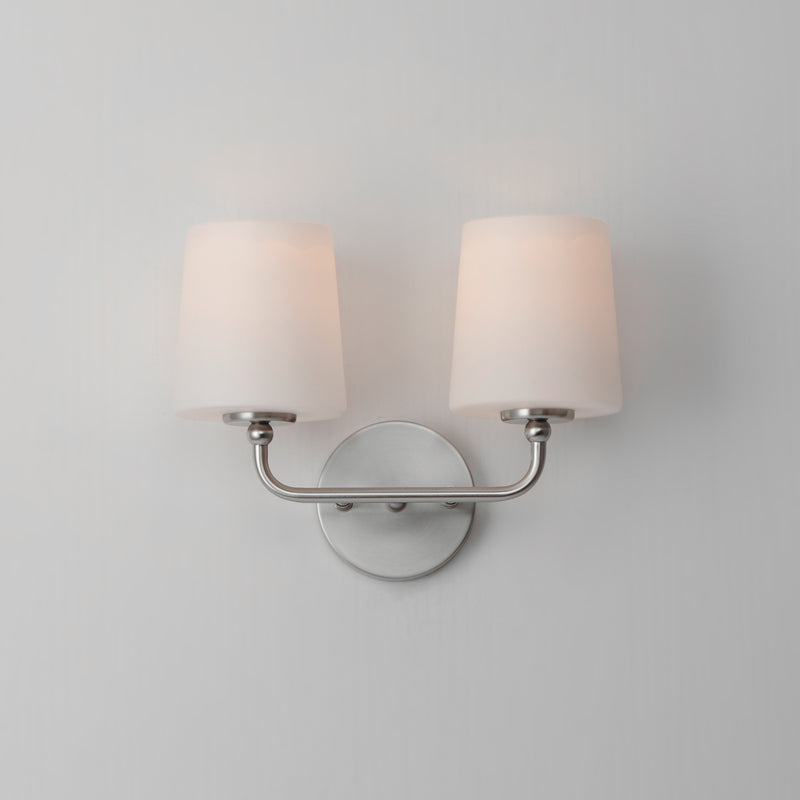 Maxim 12092SWSN Bristol 2 Light Sconce | Satin Nickel