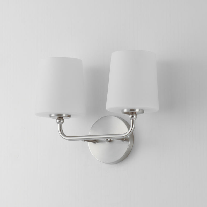 Maxim 12092SWSN Bristol 2 Light Sconce | Satin Nickel