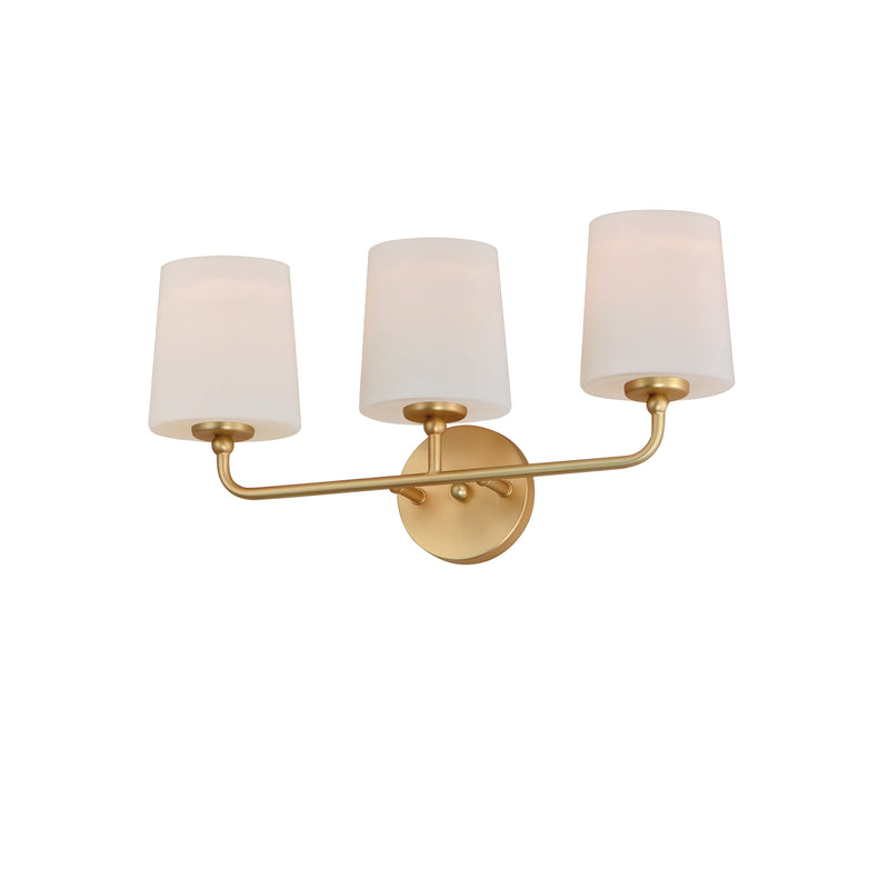 Maxim 12093SWSBR Bristol 3 Light Bath Vanity | Satin Brass