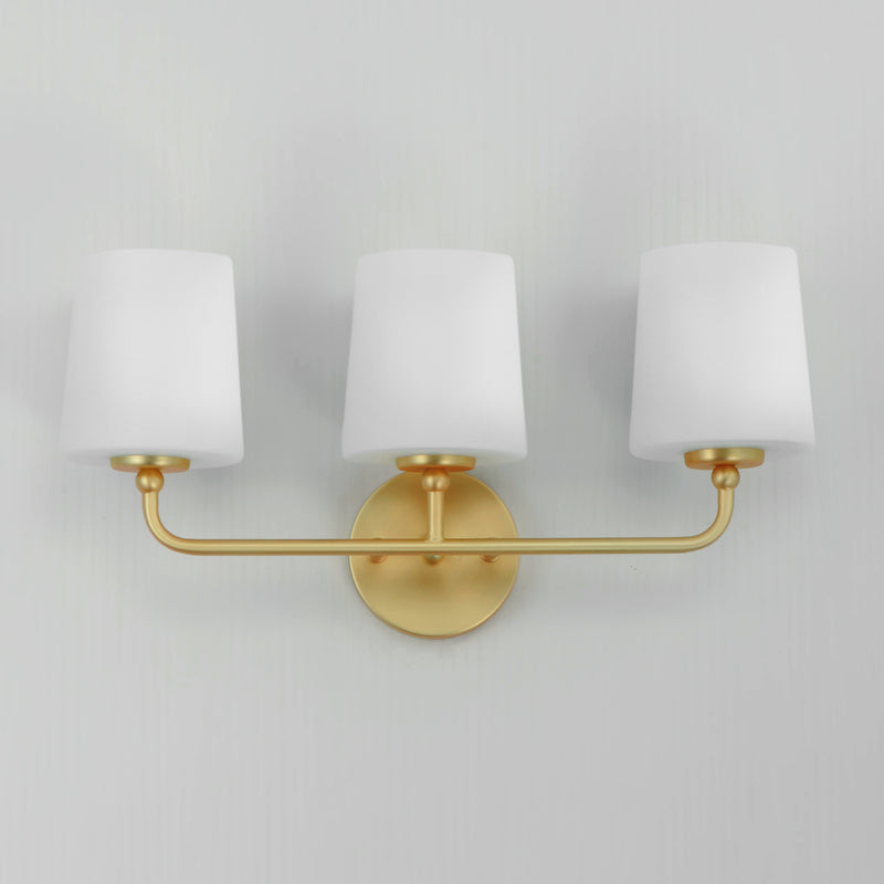 Maxim 12093SWSBR Bristol 3 Light Bath Vanity | Satin Brass