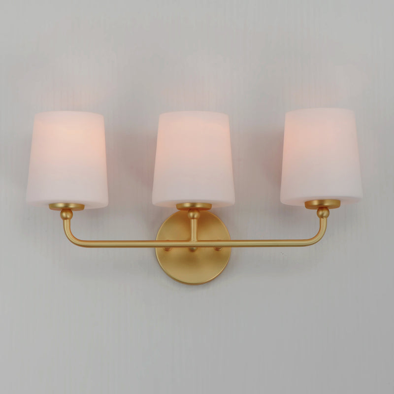 Maxim 12093SWSBR Bristol 3 Light Bath Vanity | Satin Brass
