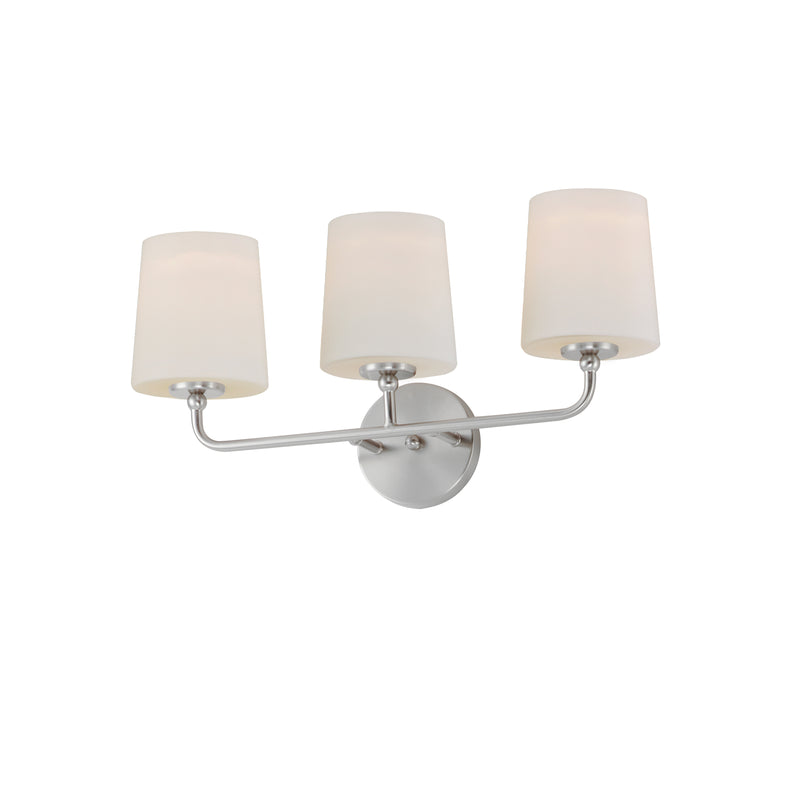 Maxim 12093SWSN Bristol 3 Light Bath Vanity | Satin Nickel
