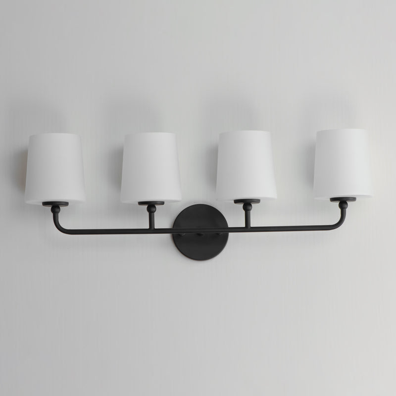 Maxim 12094SWBK Bristol 4 Light Bath Vanity | Black