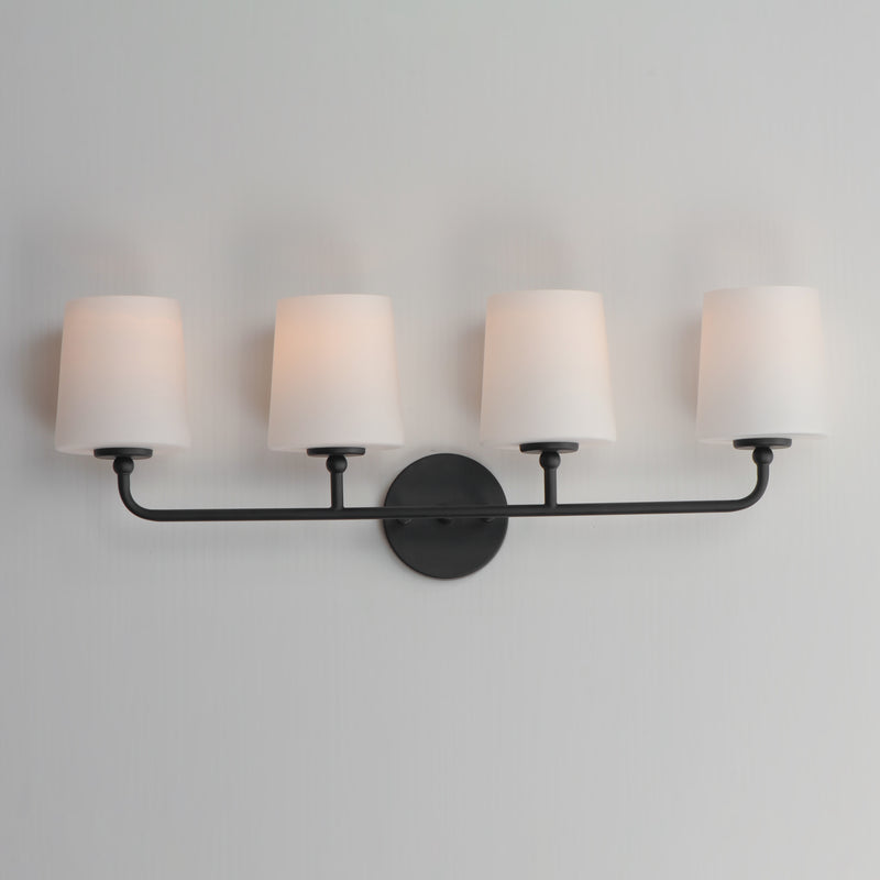 Maxim 12094SWBK Bristol 4 Light Bath Vanity | Black