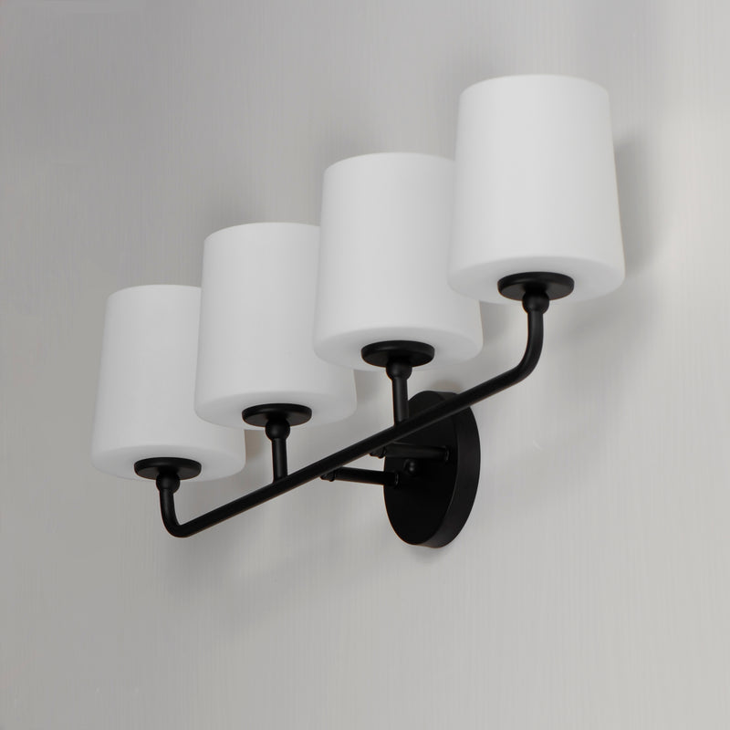 Maxim 12094SWBK Bristol 4 Light Bath Vanity | Black