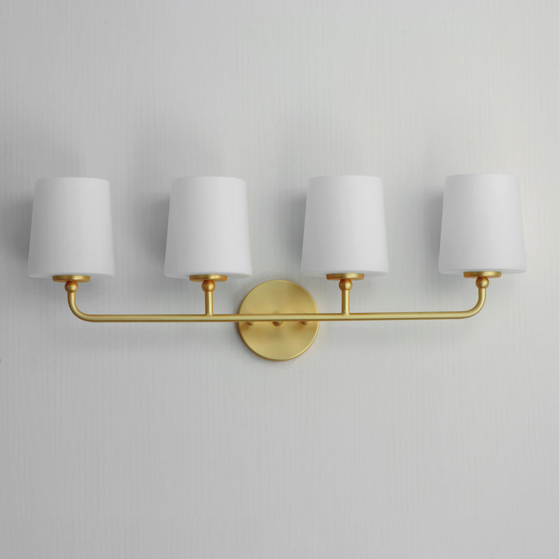 Maxim 12094SWSBR Bristol 4 Light Bath Vanity | Satin Brass