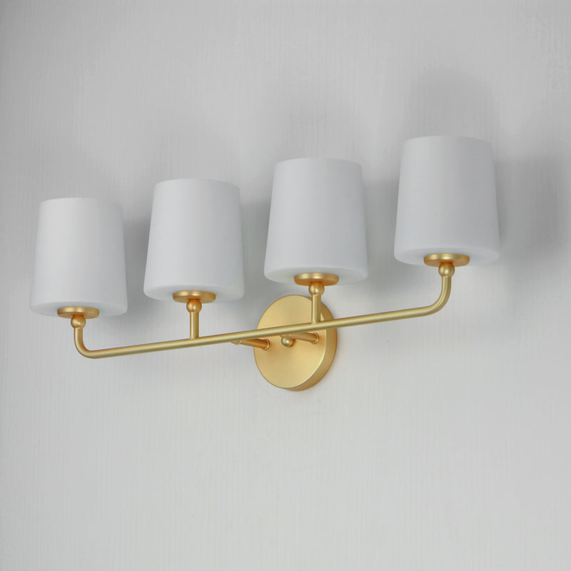 Maxim 12094SWSBR Bristol 4 Light Bath Vanity | Satin Brass