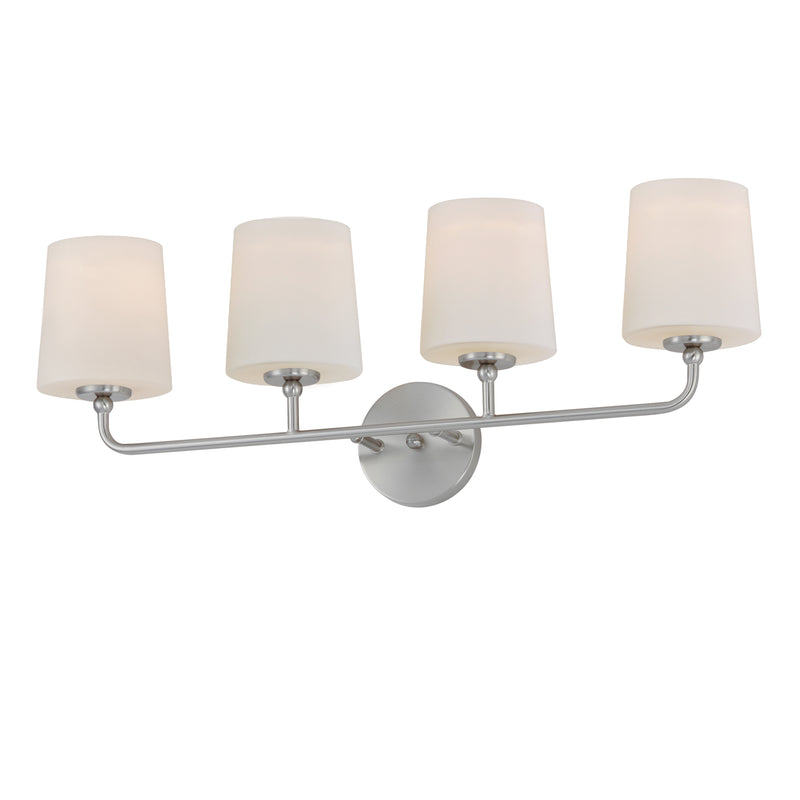 Maxim 12094SWSN Bristol 4 Light Bath Vanity | Satin Nickel