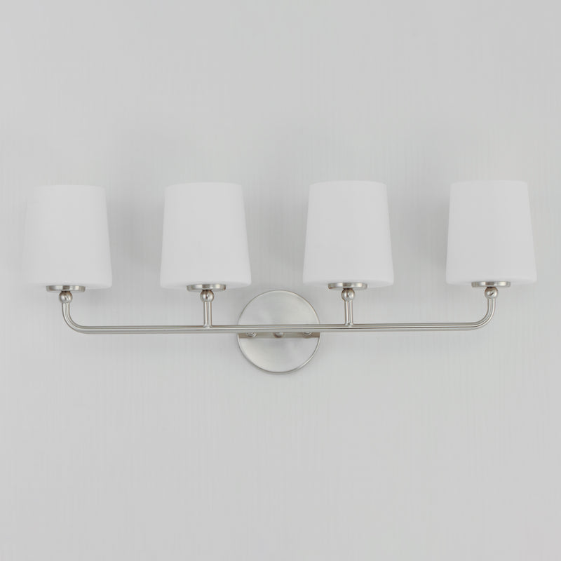Maxim 12094SWSN Bristol 4 Light Bath Vanity | Satin Nickel