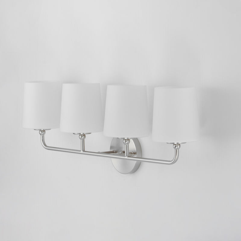 Maxim 12094SWSN Bristol 4 Light Bath Vanity | Satin Nickel