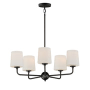 Maxim 12095SWAR Bristol 5 Light Chandelier | Anthracite