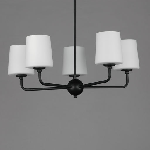 Maxim 12095SWAR Bristol 5 Light Chandelier | Anthracite