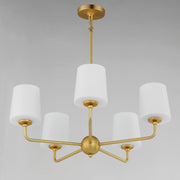 Maxim 12095SWSBR Bristol 5 Light Chandelier | Satin Brass