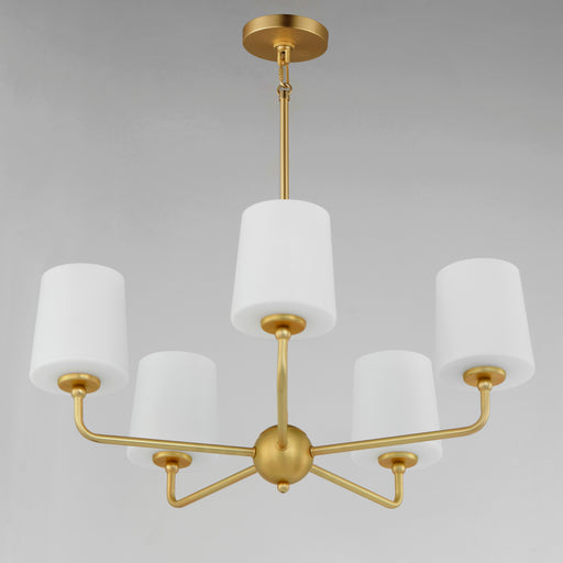 Maxim 12095SWSBR Bristol 5 Light Chandelier | Satin Brass