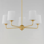 Maxim 12095SWSBR Bristol 5 Light Chandelier | Satin Brass
