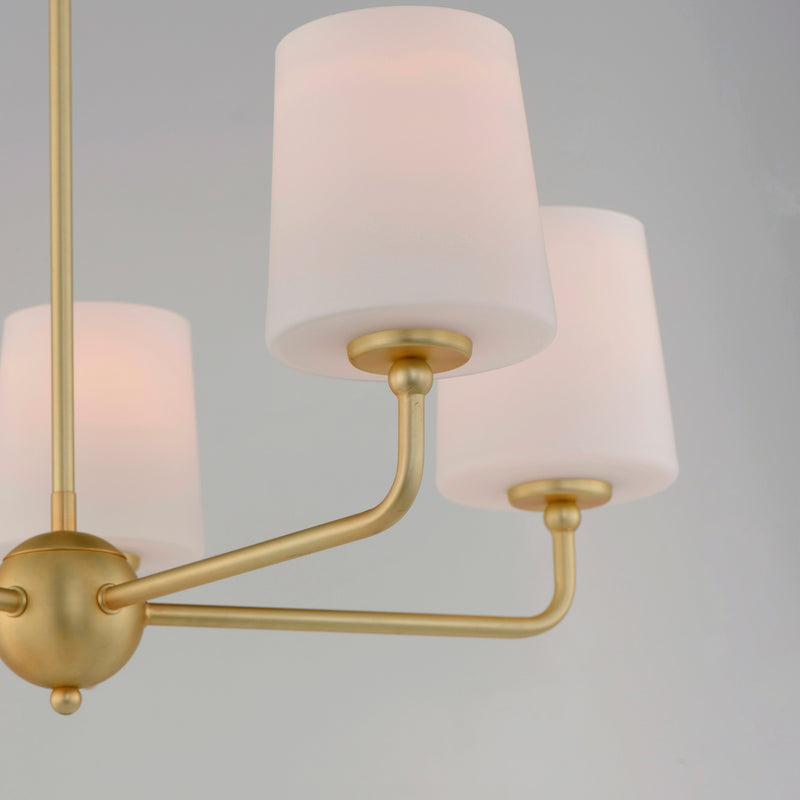 Maxim 12095SWSBR Bristol 5 Light Chandelier | Satin Brass
