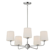 Maxim 12095SWSN Bristol 5 Light Chandelier | Satin Nickel