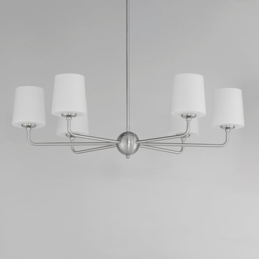 Maxim 12096SWSN Bristol 6 Light Chandelier | Satin Nickel