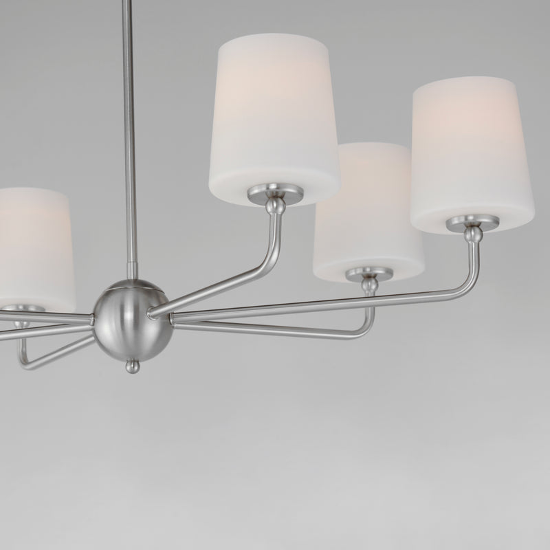 Maxim 12096SWSN Bristol 6 Light Chandelier | Satin Nickel