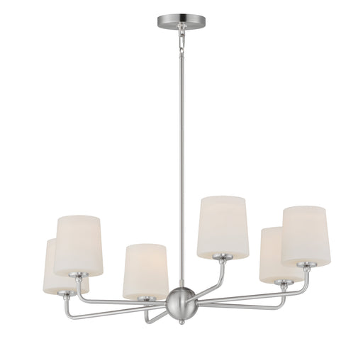Maxim 12096SWSN Bristol 6 Light Chandelier | Satin Nickel