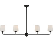 Maxim 12097SWAR Bristol 4 Light Linear Chandelier | Anthracite