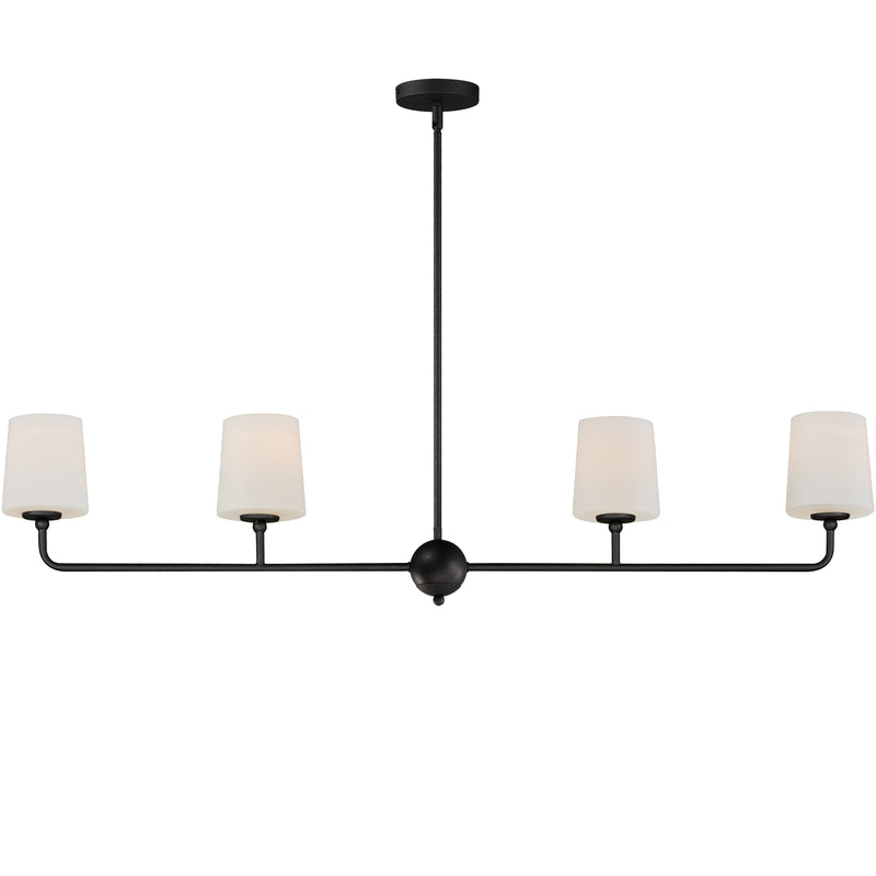 Maxim 12097SWAR Bristol 4 Light Linear Chandelier | Anthracite
