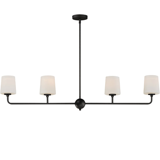 Maxim 12097SWAR Bristol 4 Light Linear Chandelier | Anthracite