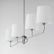 Maxim 12097SWSN Bristol 4 Light Linear Chandelier | Satin Nickel